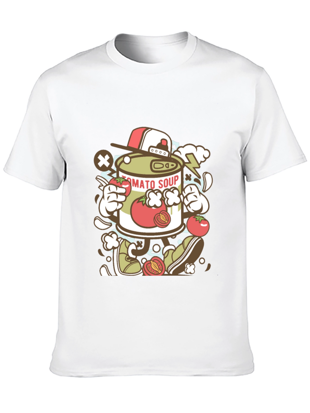 Tomato Soup Can Cartoon Graphic Tee