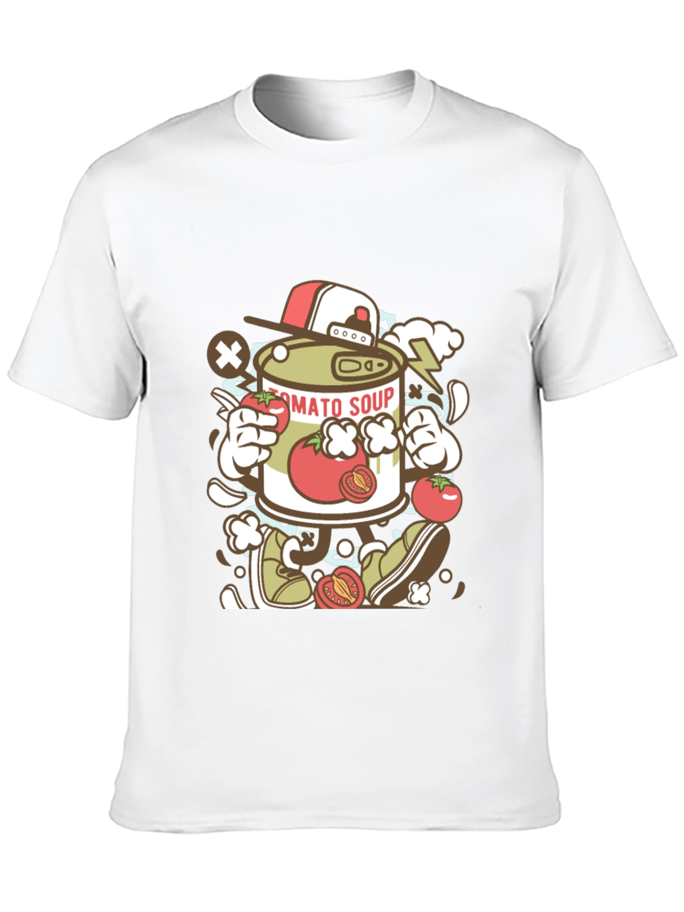 Tomato Soup Can Cartoon Graphic Tee