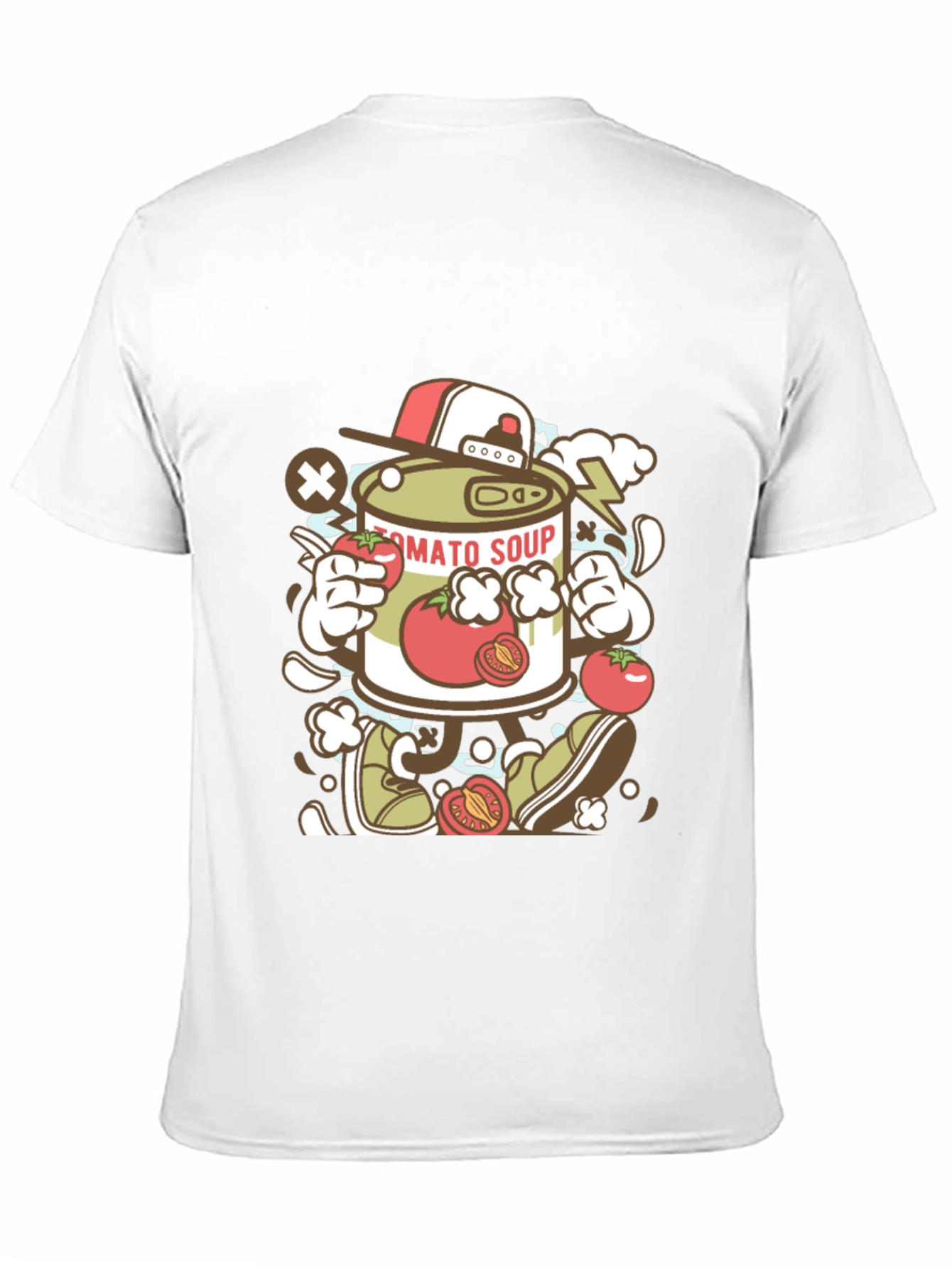 Tomato Soup Can Cartoon Graphic Tee