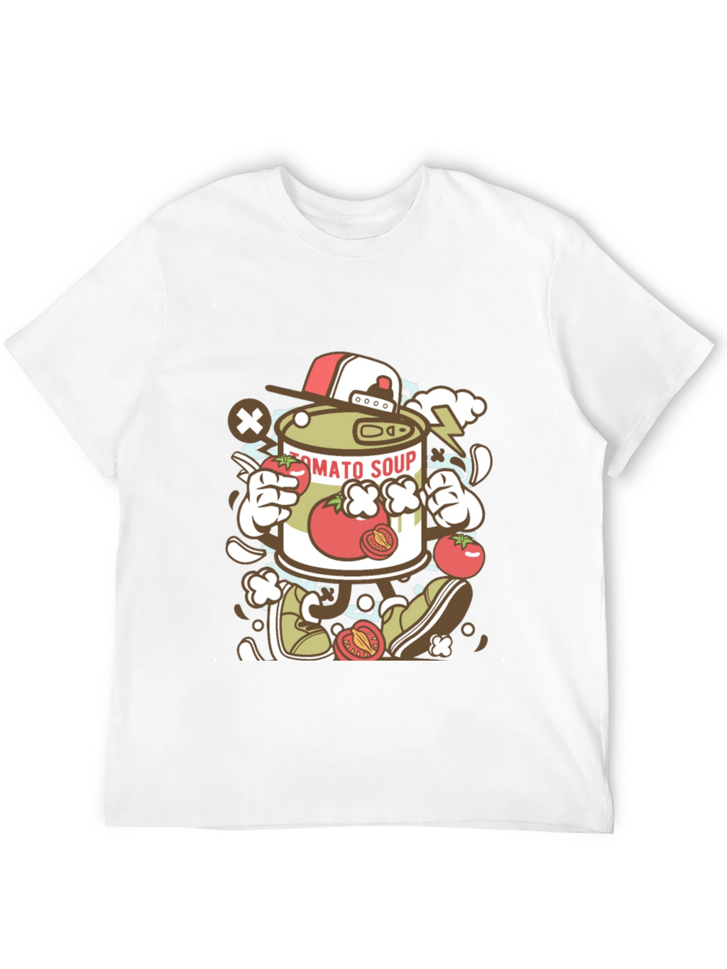 Tomato Soup Can Cartoon Graphic Tee