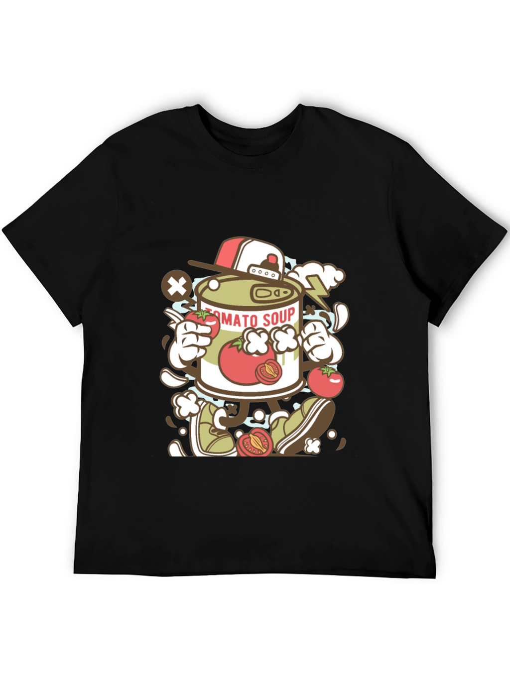 Tomato Soup Can Cartoon Graphic Tee