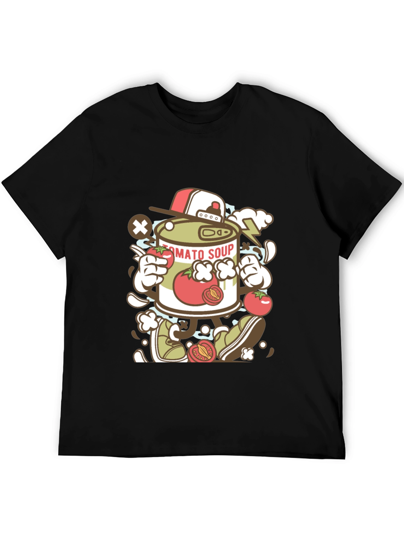 Tomato Soup Can Cartoon Graphic Tee