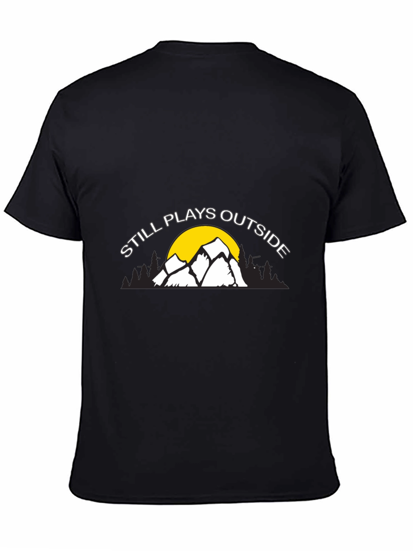 Still Plays Outside Graphic Tee - Black