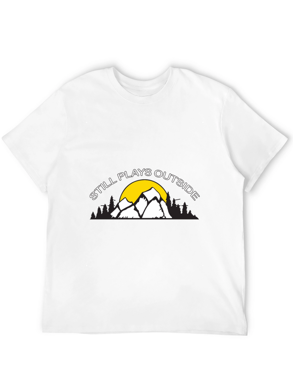 Still Plays Outside Graphic Tee - Black