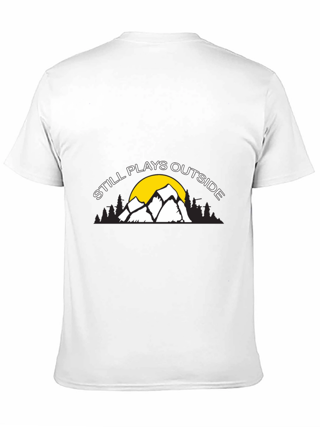 Still Plays Outside Graphic Tee - Black