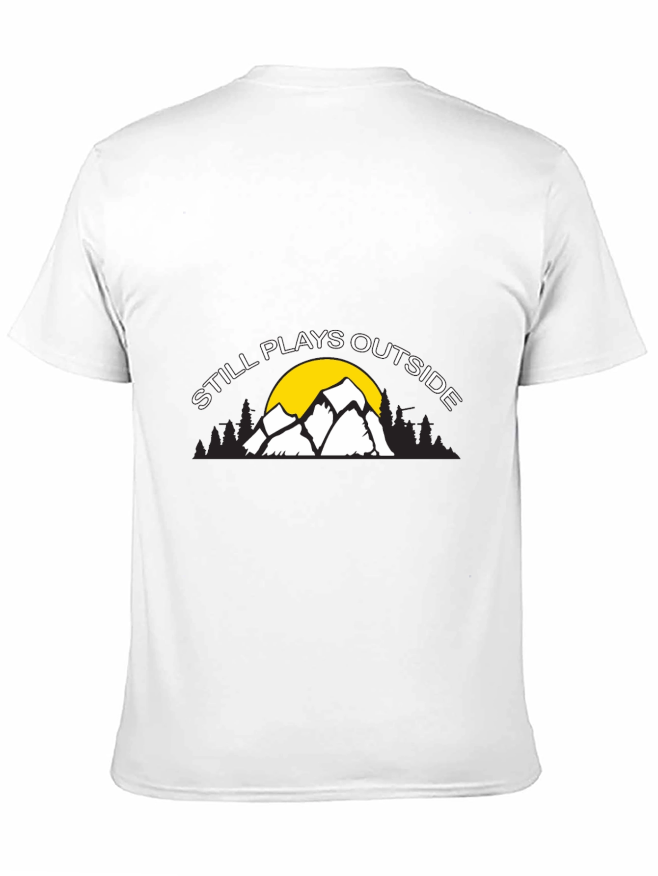 Still Plays Outside Graphic Tee - Black
