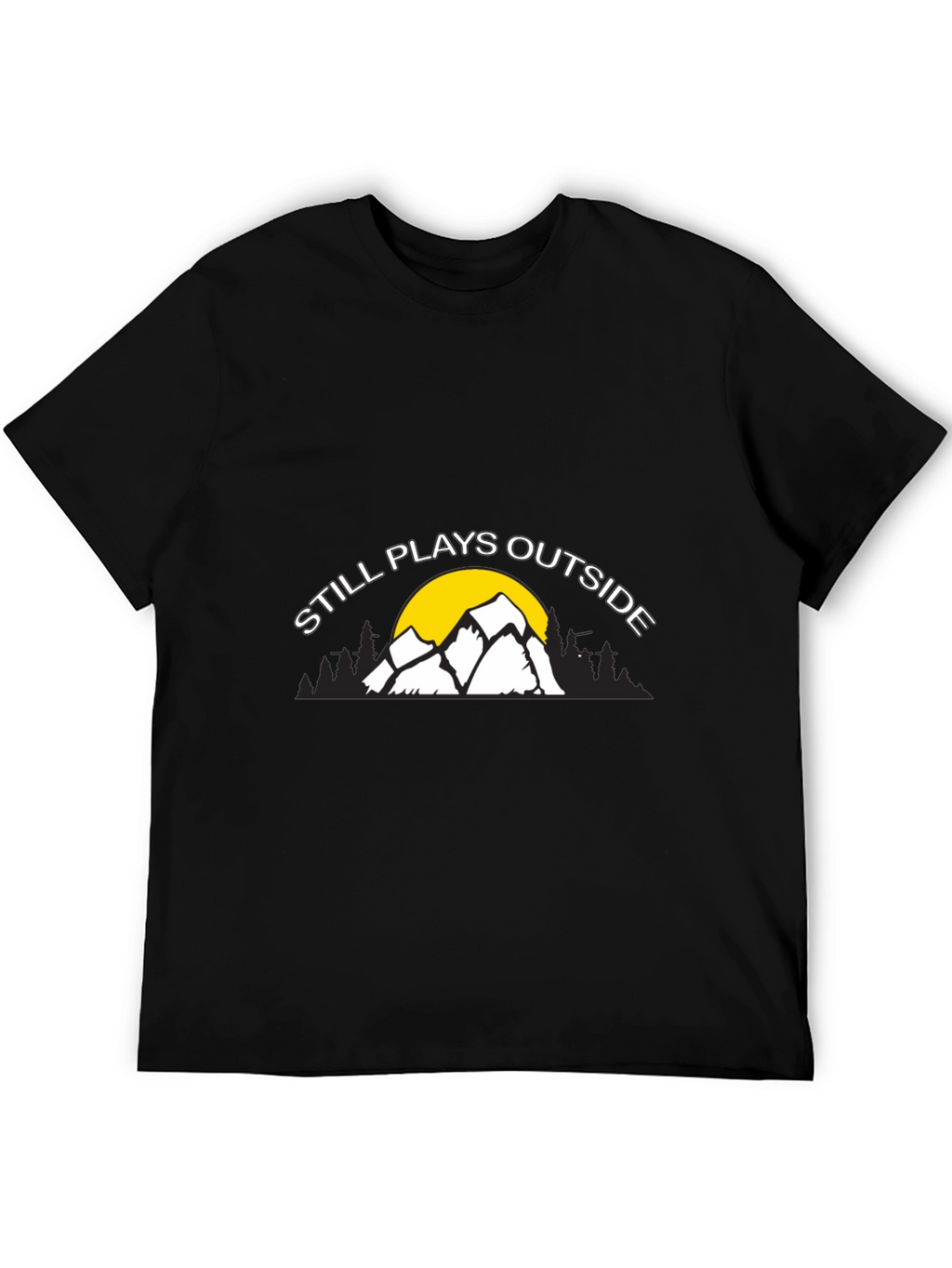 Still Plays Outside Graphic Tee - Black