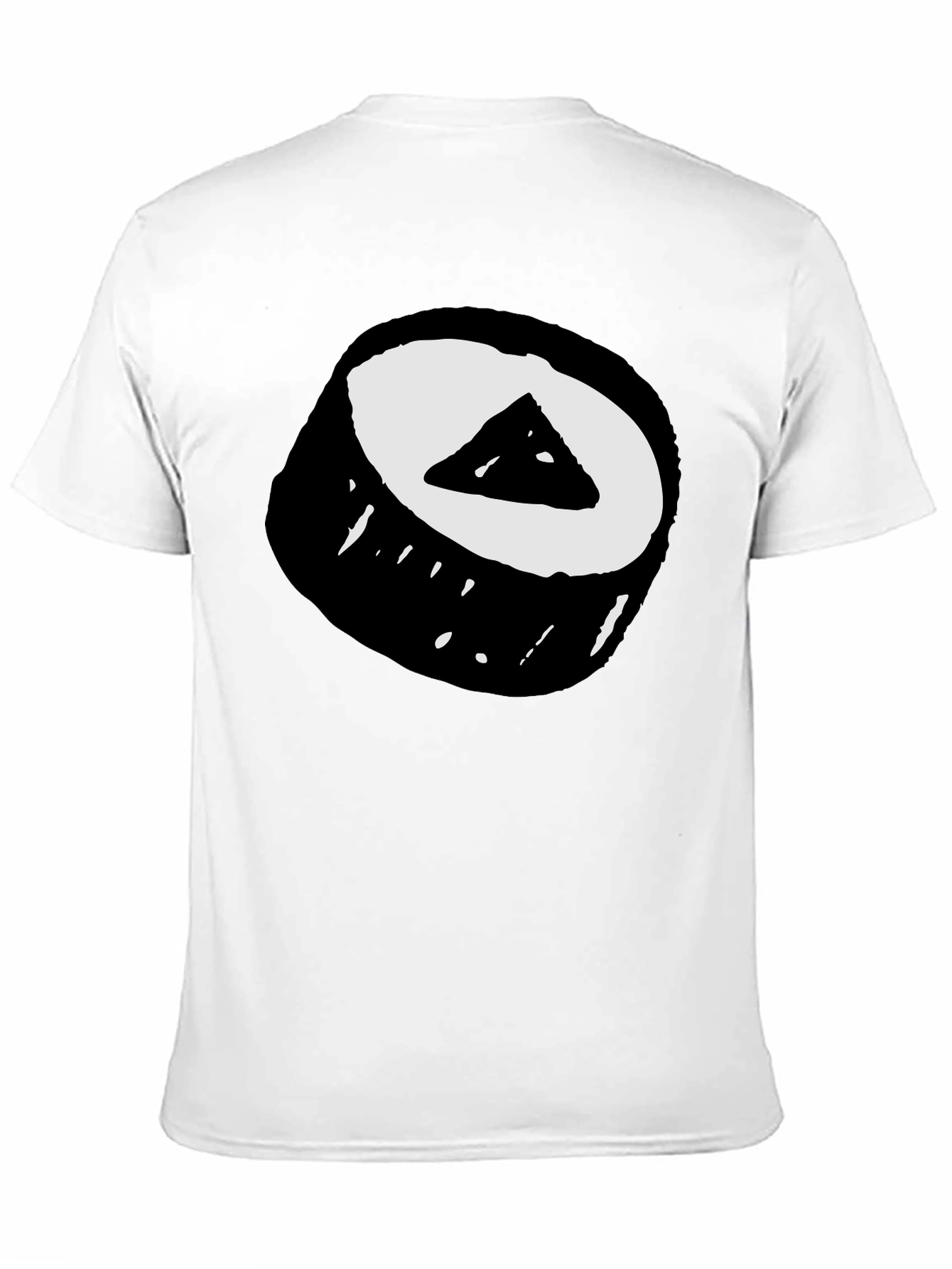 Sushi Roll Graphic Tee - Black Cotton T-Shirt