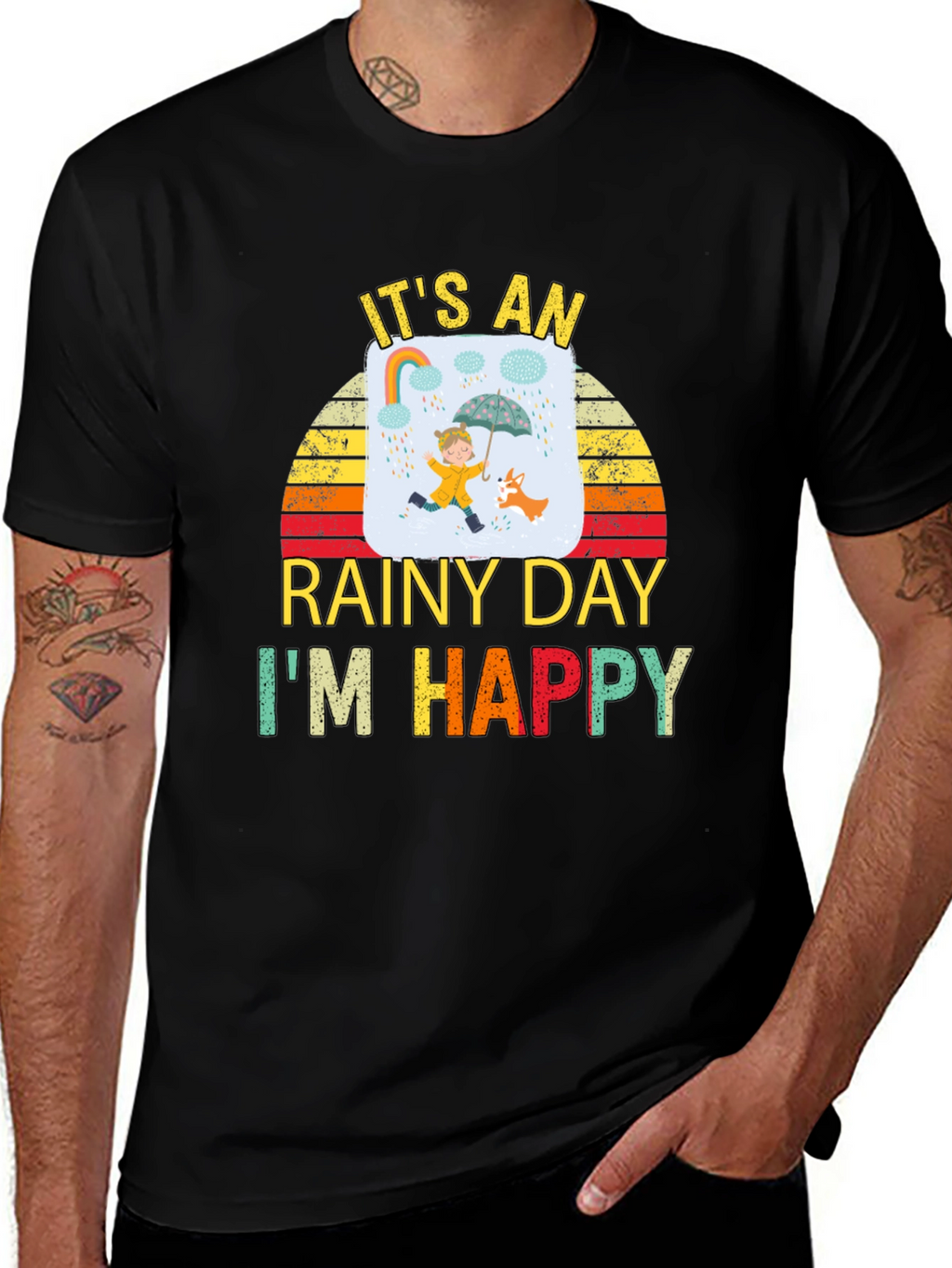 Rainy Day Happiness Graphic Tee - Unisex