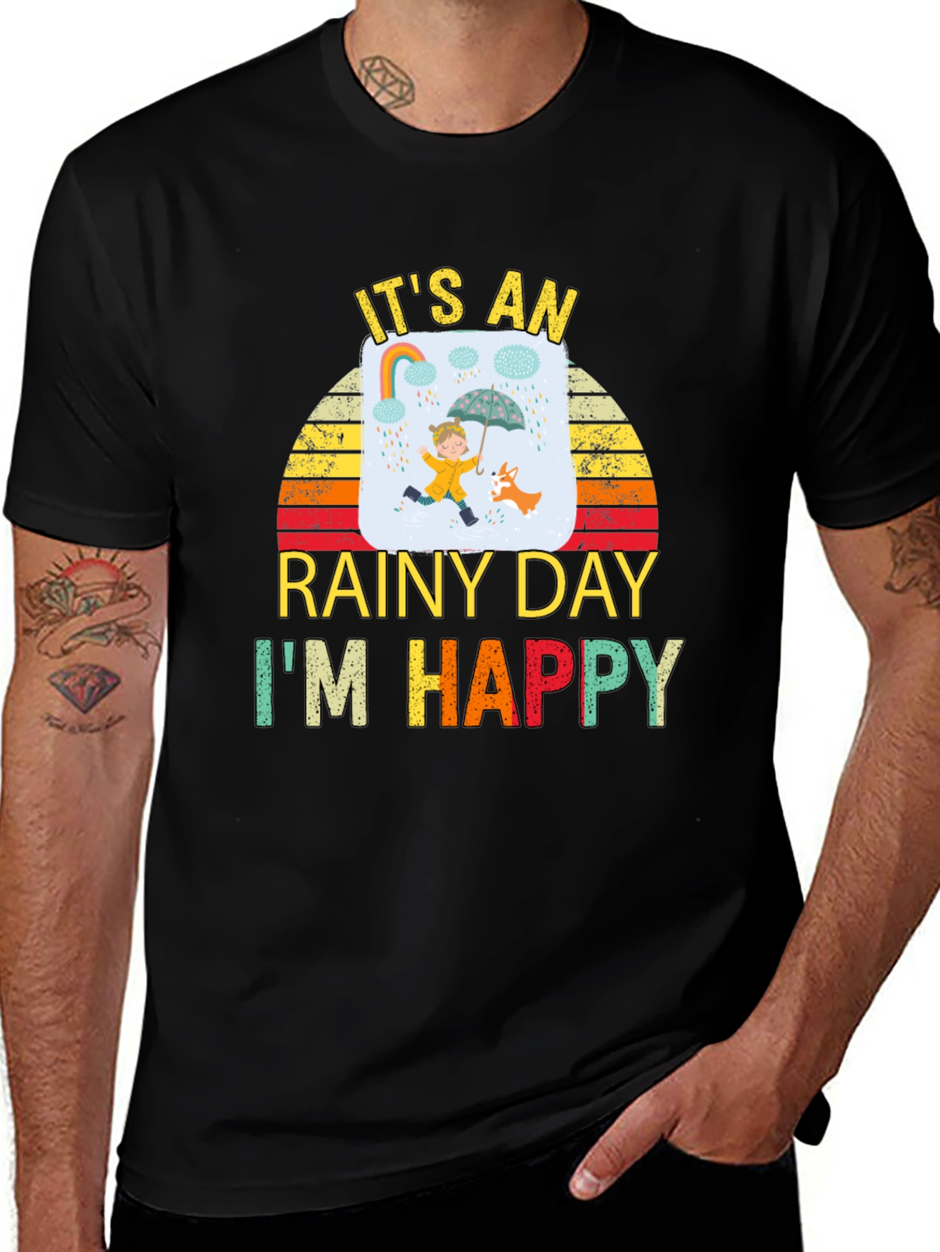 Rainy Day Happiness Graphic Tee - Unisex