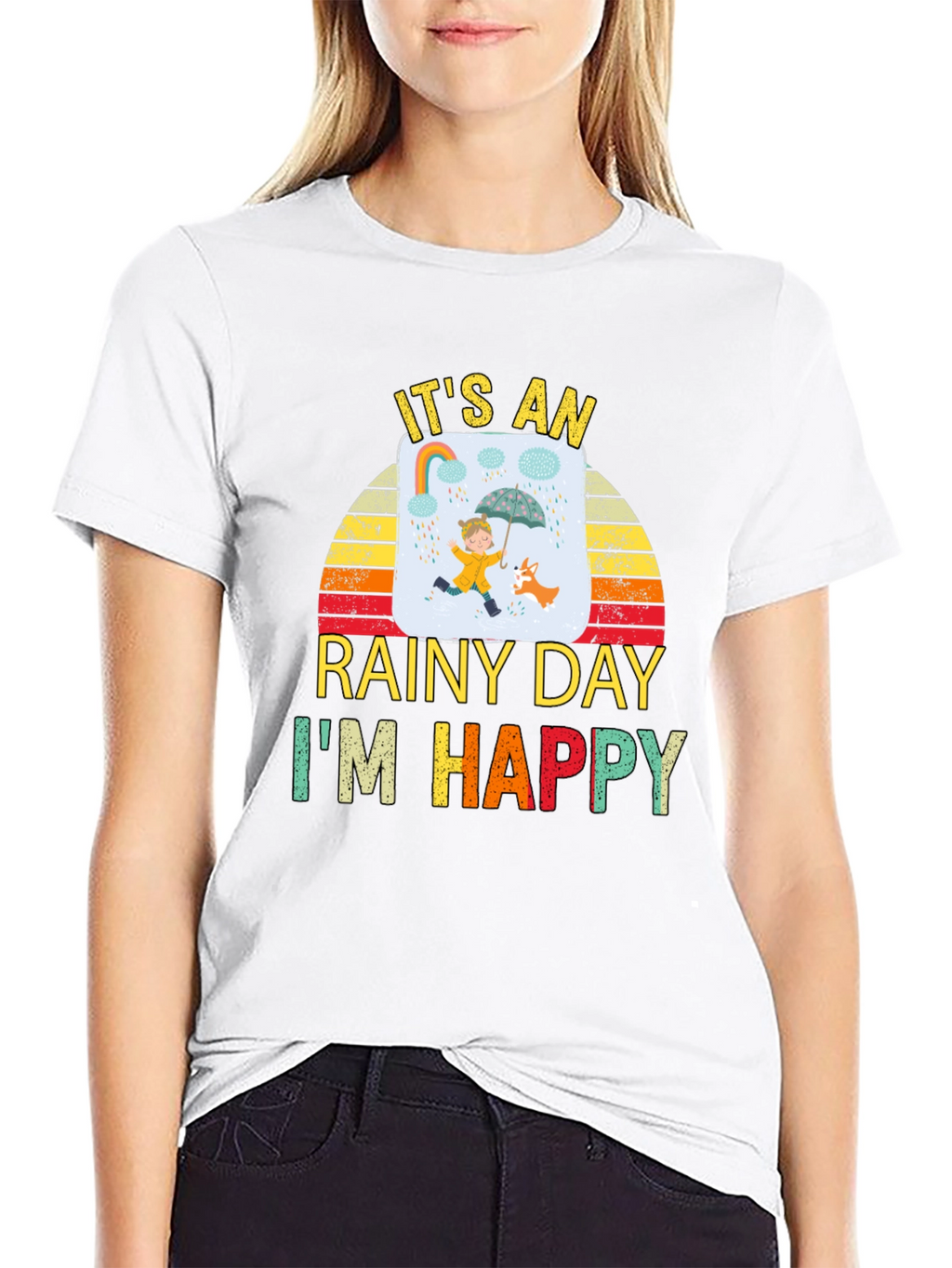 Rainy Day Happiness Graphic Tee - Unisex