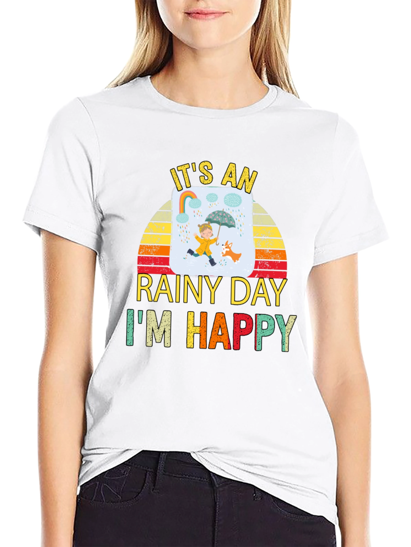 Rainy Day Happiness Graphic Tee - Unisex