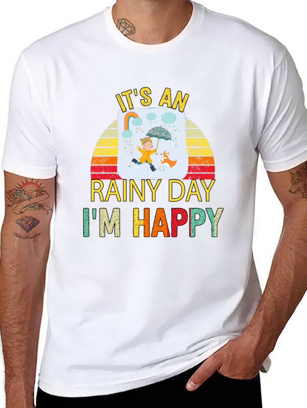 Rainy Day Happiness Graphic Tee - Unisex