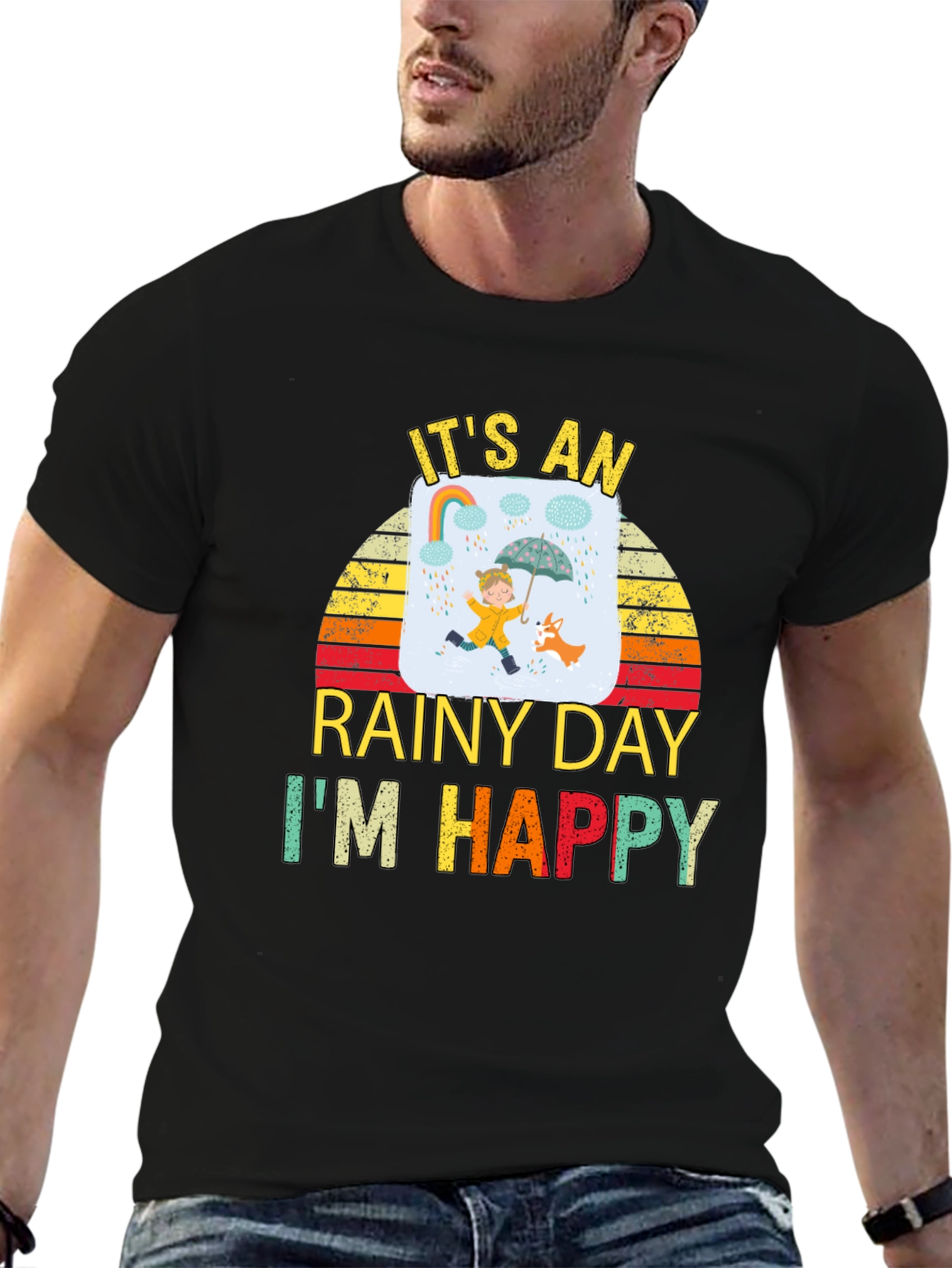 Rainy Day Happiness Graphic Tee - Unisex