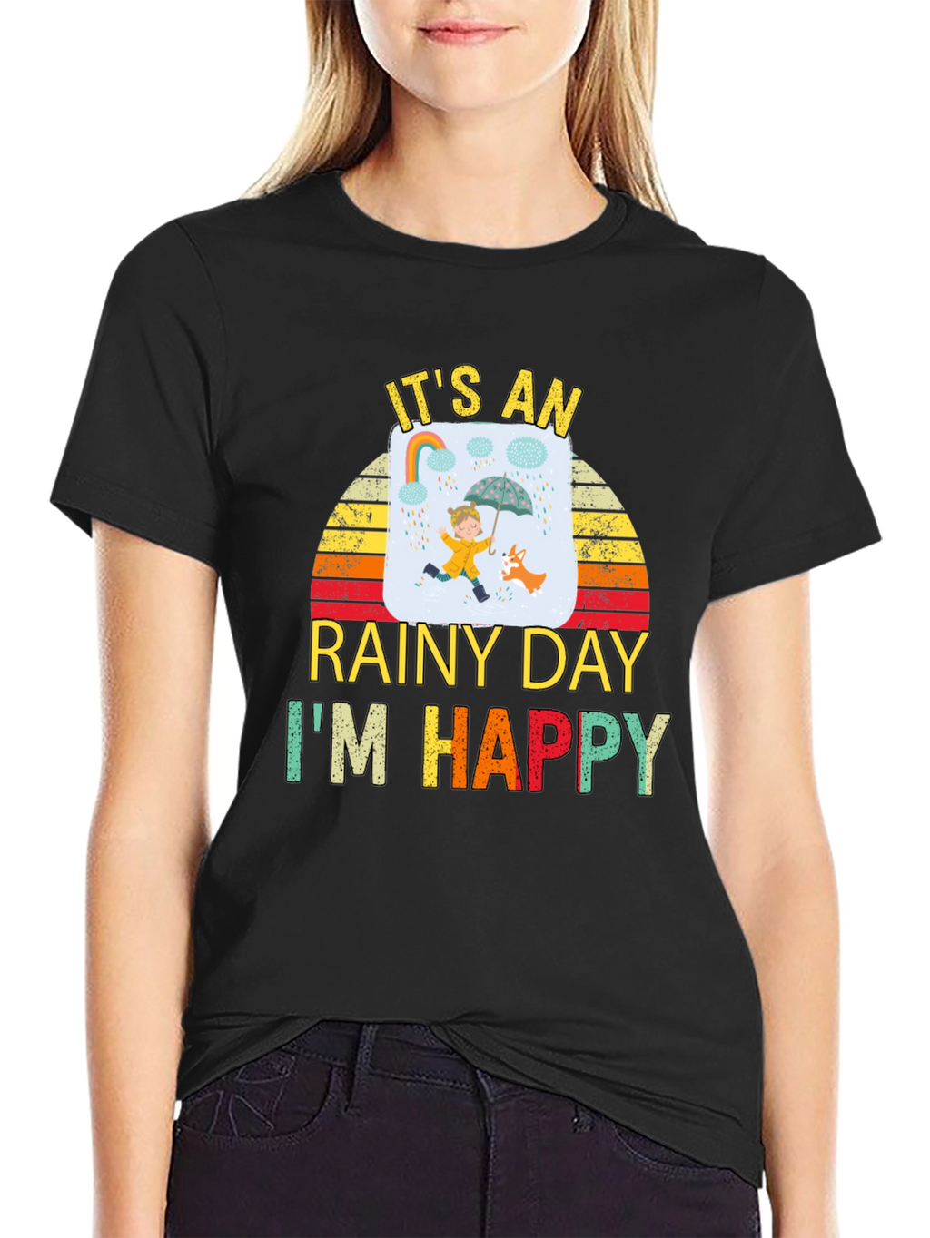 Rainy Day Happiness Graphic Tee - Unisex