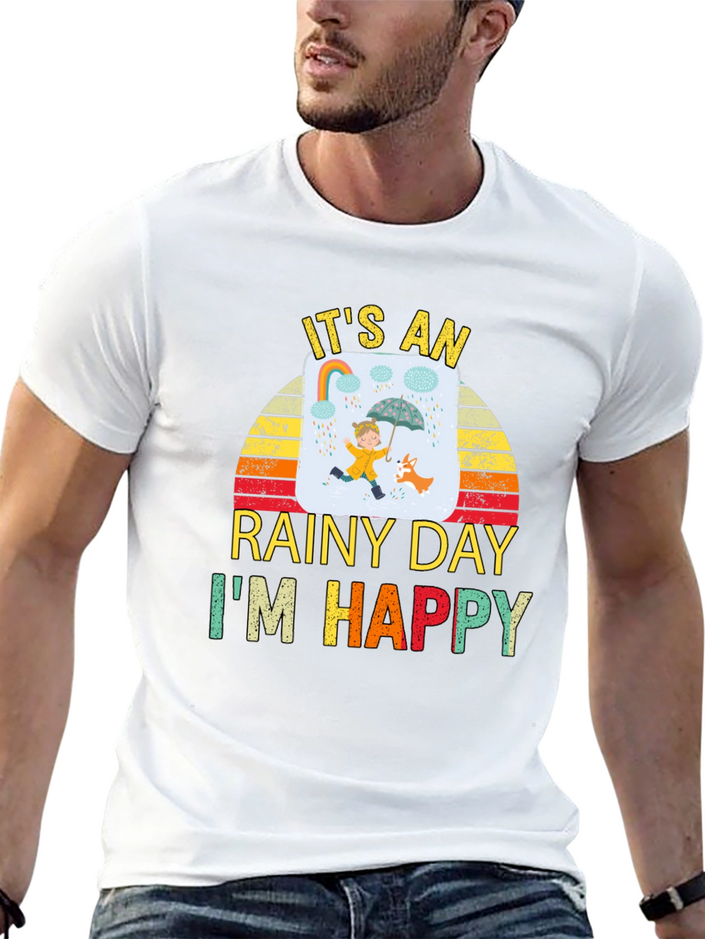Rainy Day Happiness Graphic Tee - Unisex