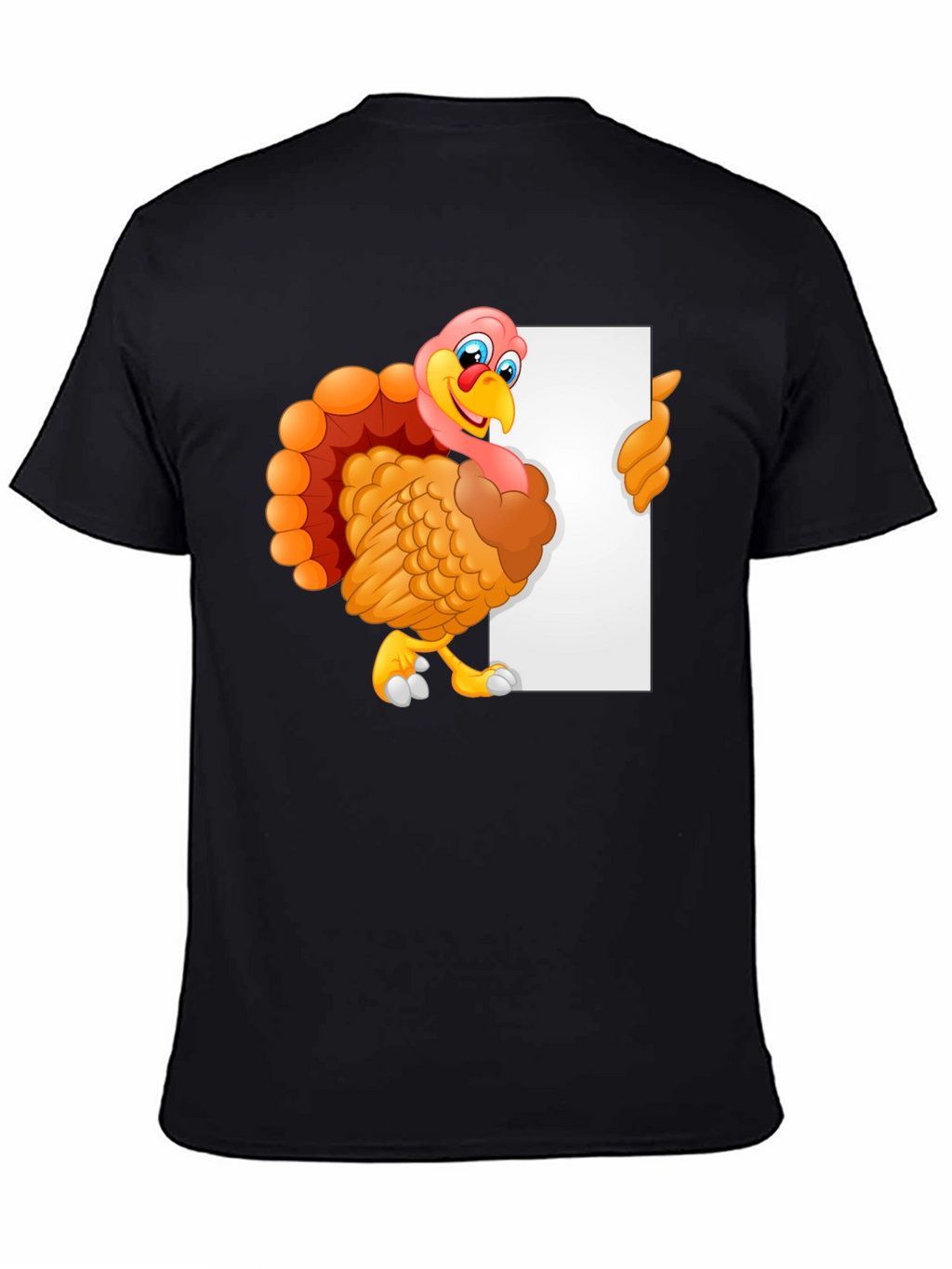 Cartoon Turkey Graphic Tee - Thanksgiving Style
