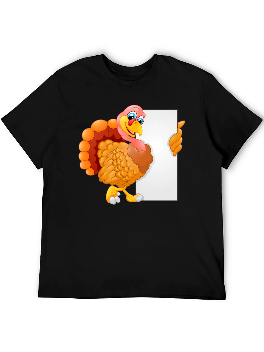 Cartoon Turkey Graphic Tee - Thanksgiving Style