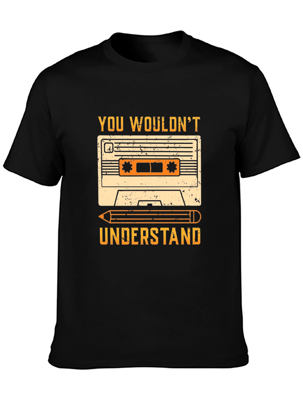 Cassette Tape & Pencil Graphic Tee
