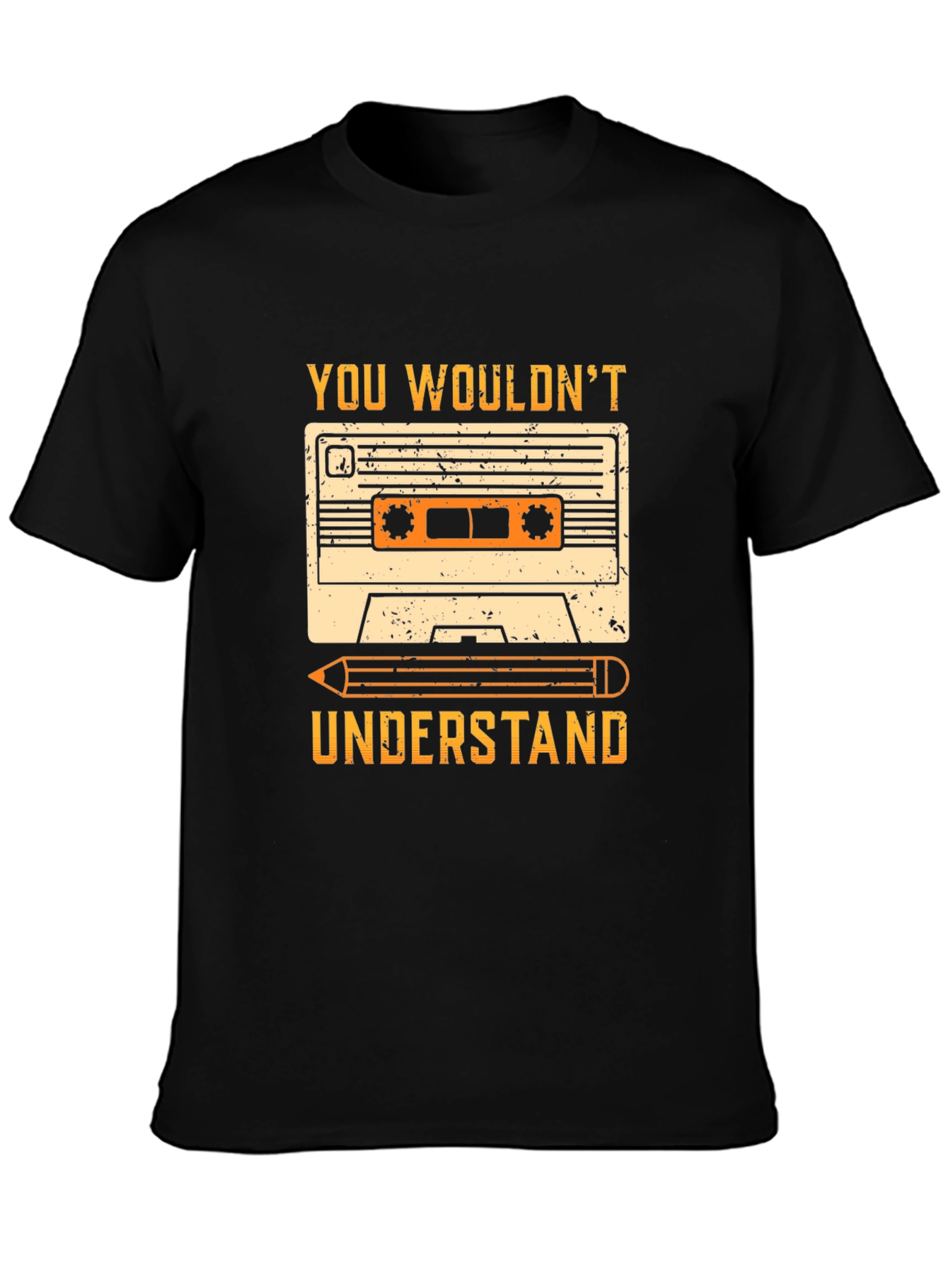 Cassette Tape & Pencil Graphic Tee
