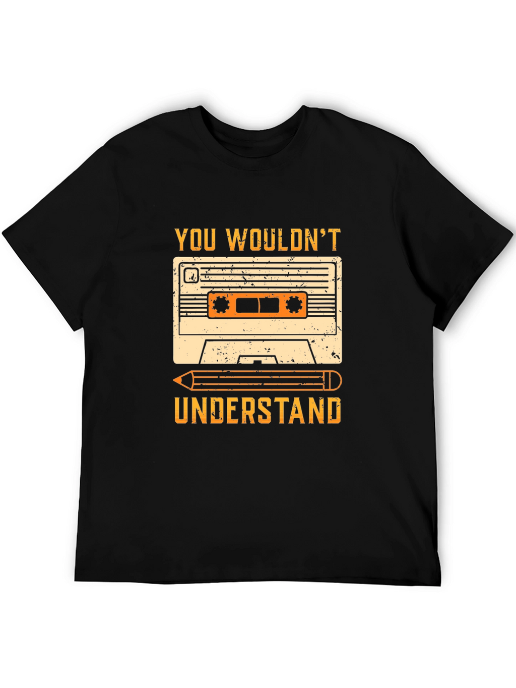 Cassette Tape & Pencil Graphic Tee