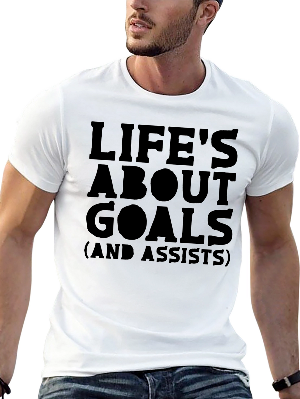 Lifes About Goals T-Shirt - Funny Soccer Tee