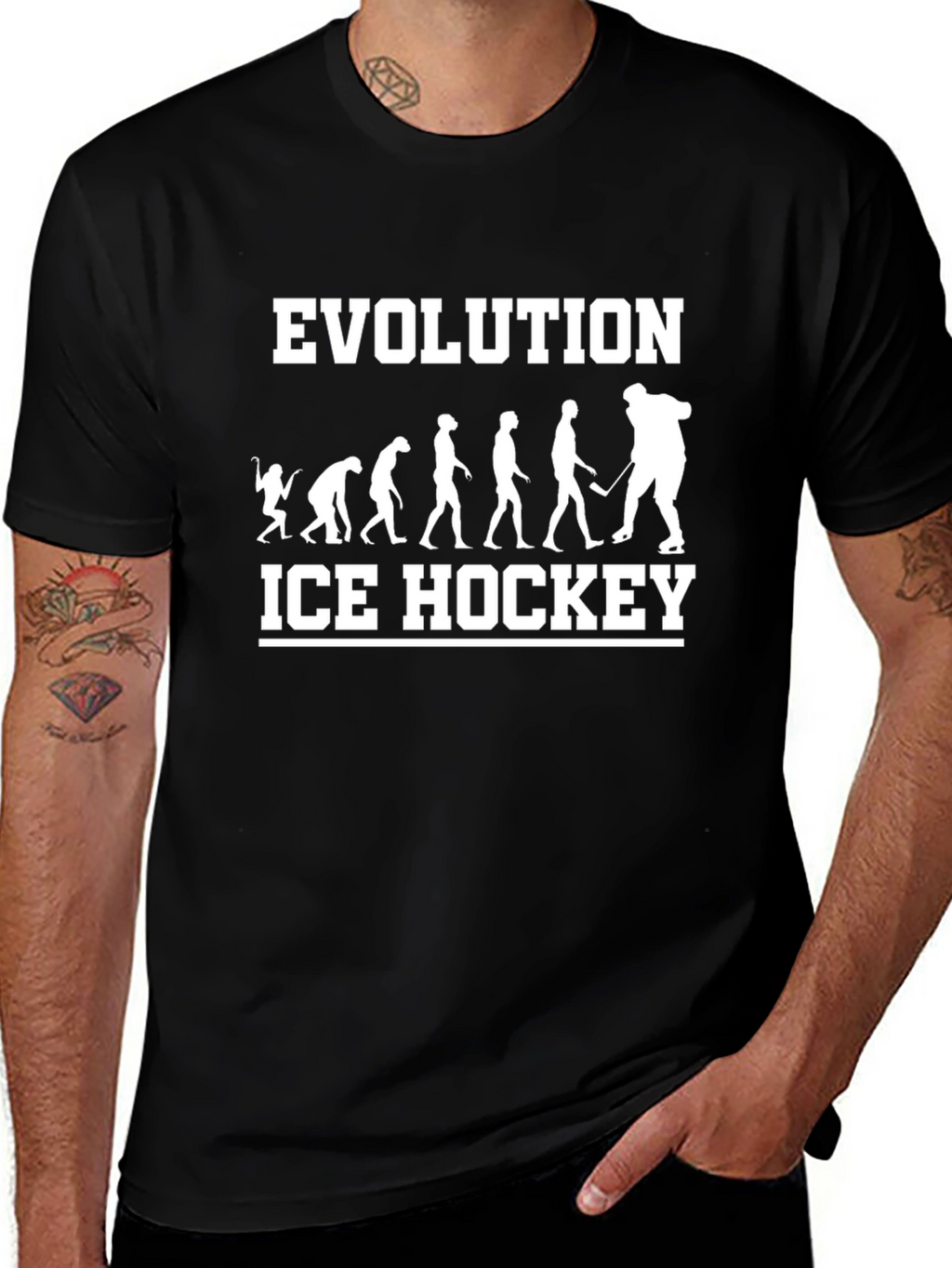 Evolution Ice Hockey Graphic T-Shirt