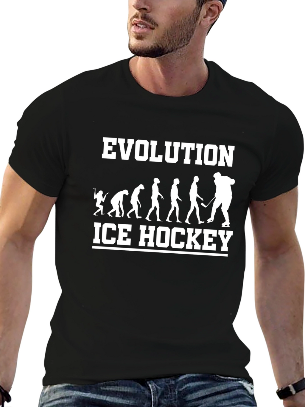 Evolution Ice Hockey Graphic T-Shirt