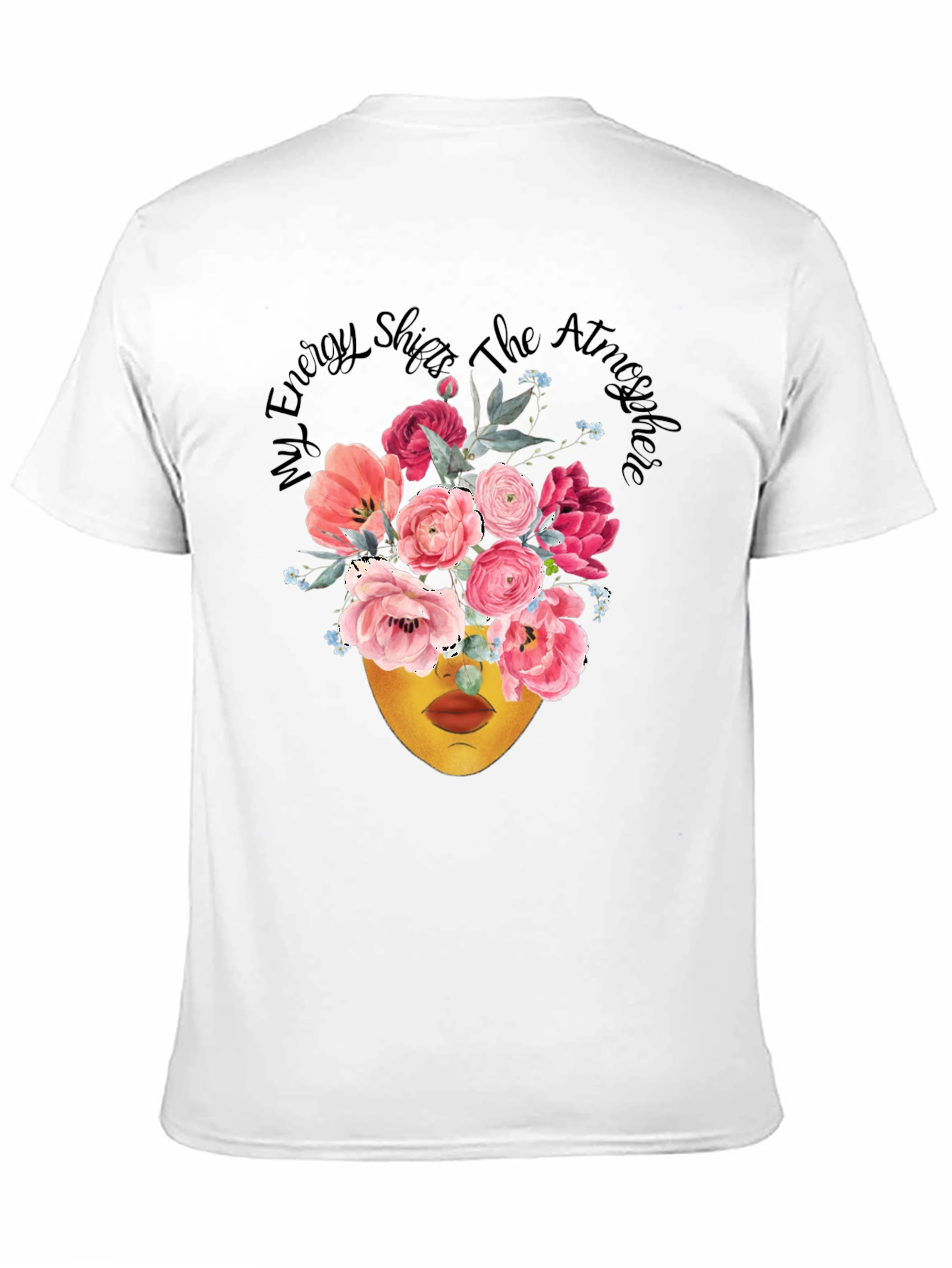 Floral Energy Shift T-Shirt - Black