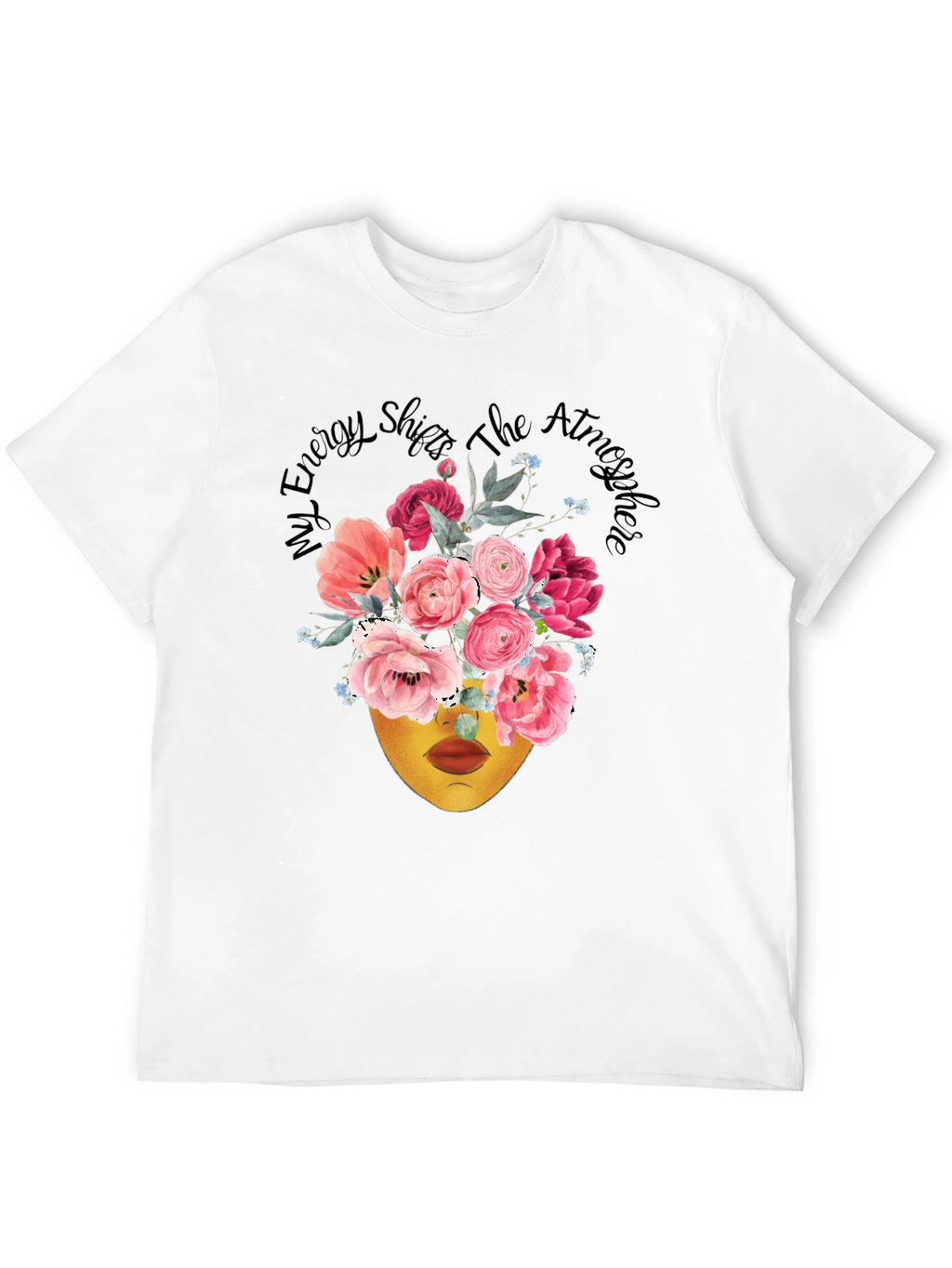 Floral Energy Shift T-Shirt - Black