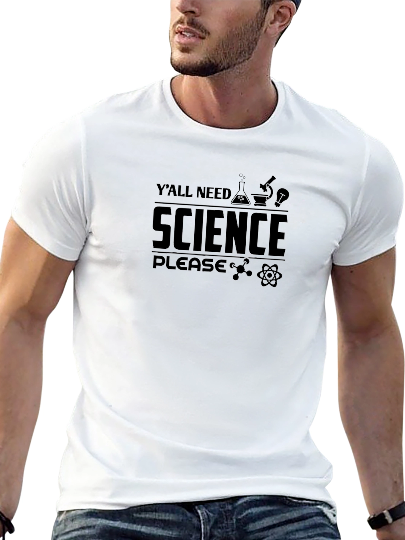 Yall Need Science Please T-Shirt - Black