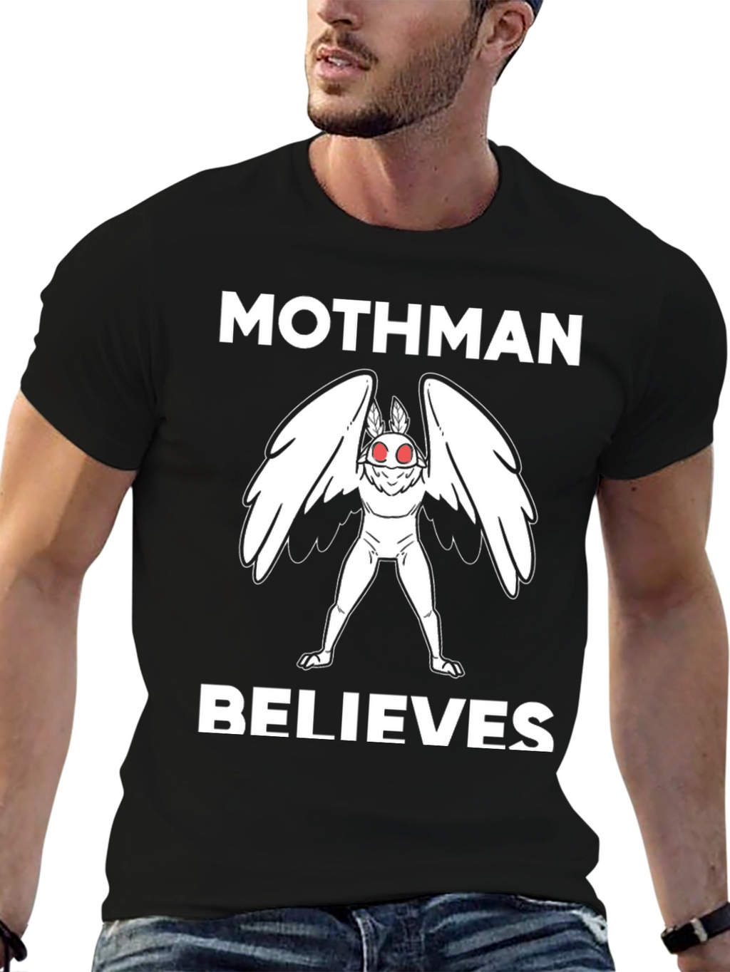 Mothman Believes T-Shirt Cryptid Tee
