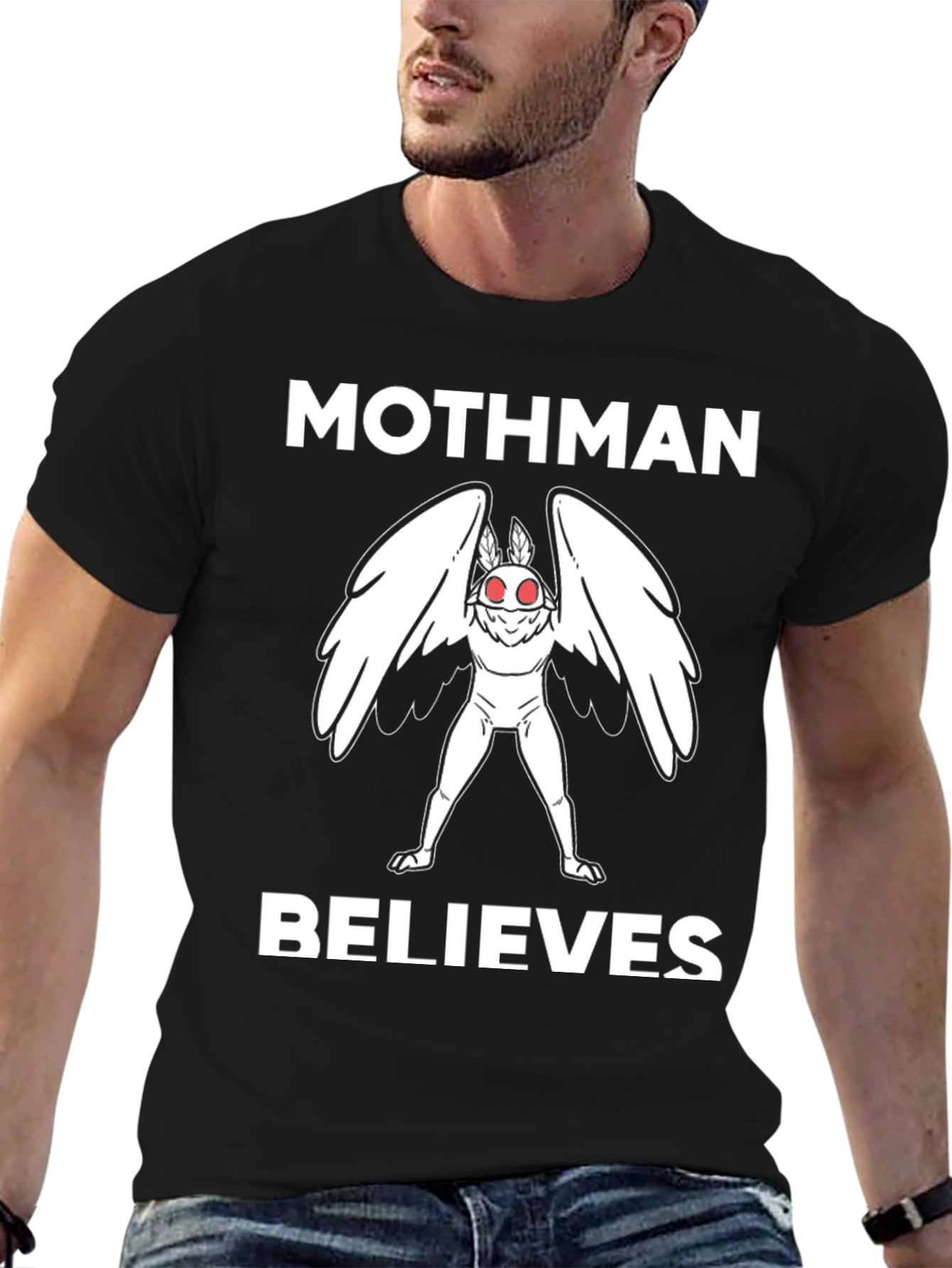 Mothman Believes T-Shirt Cryptid Tee