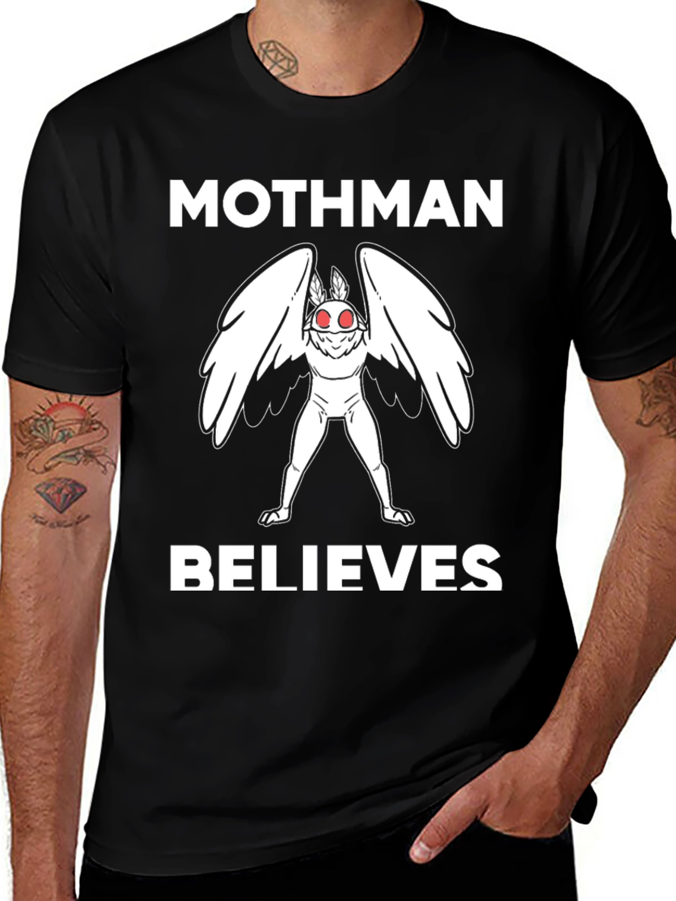 Mothman Believes T-Shirt Cryptid Tee