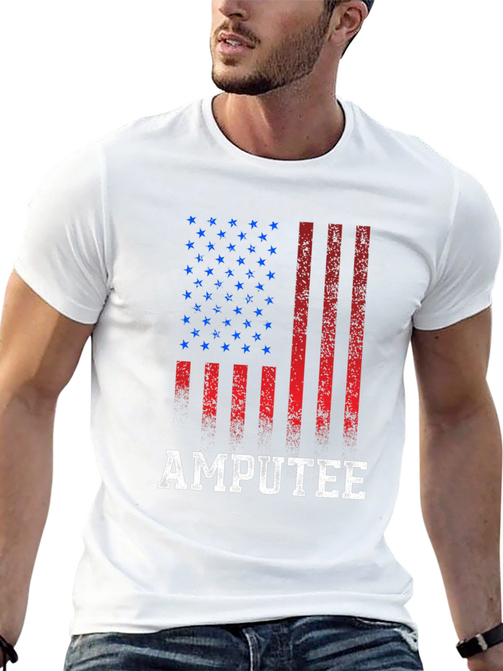 Amputee American Flag T-Shirt