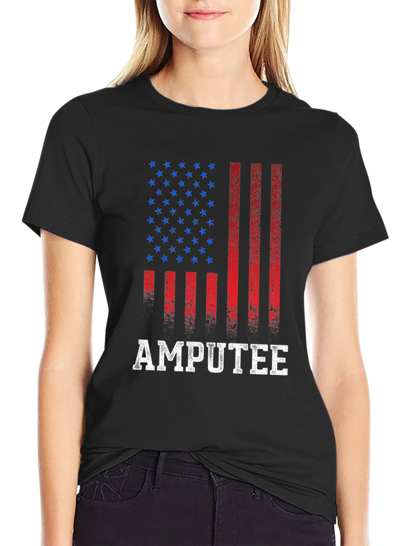 Amputee American Flag T-Shirt