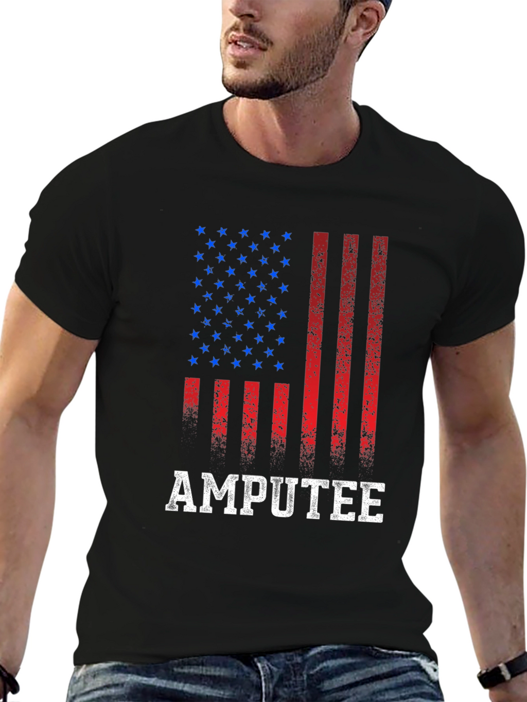 Amputee American Flag T-Shirt