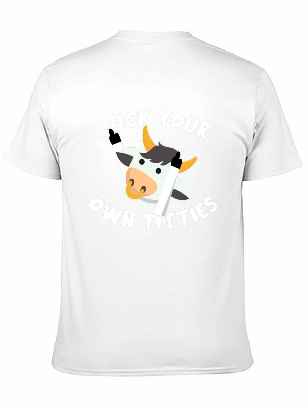 Humorous Cow Graphic T-Shirt