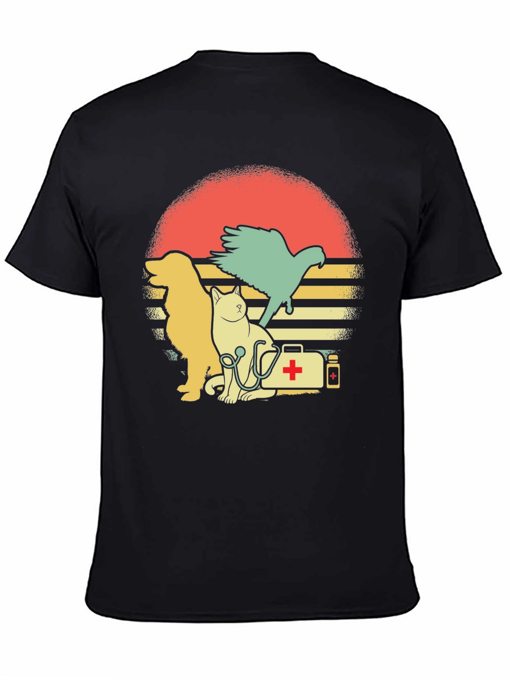 Veterinarian Pet T-Shirt: Dog Cat and Bird Graphic Tee