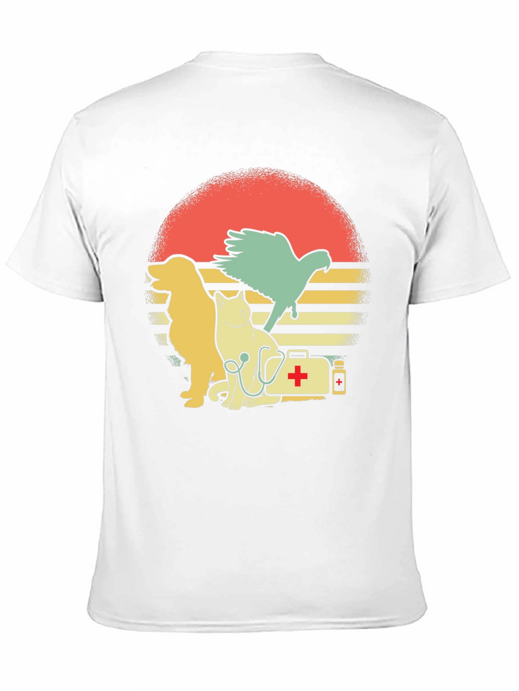 Veterinarian Pet T-Shirt: Dog Cat and Bird Graphic Tee