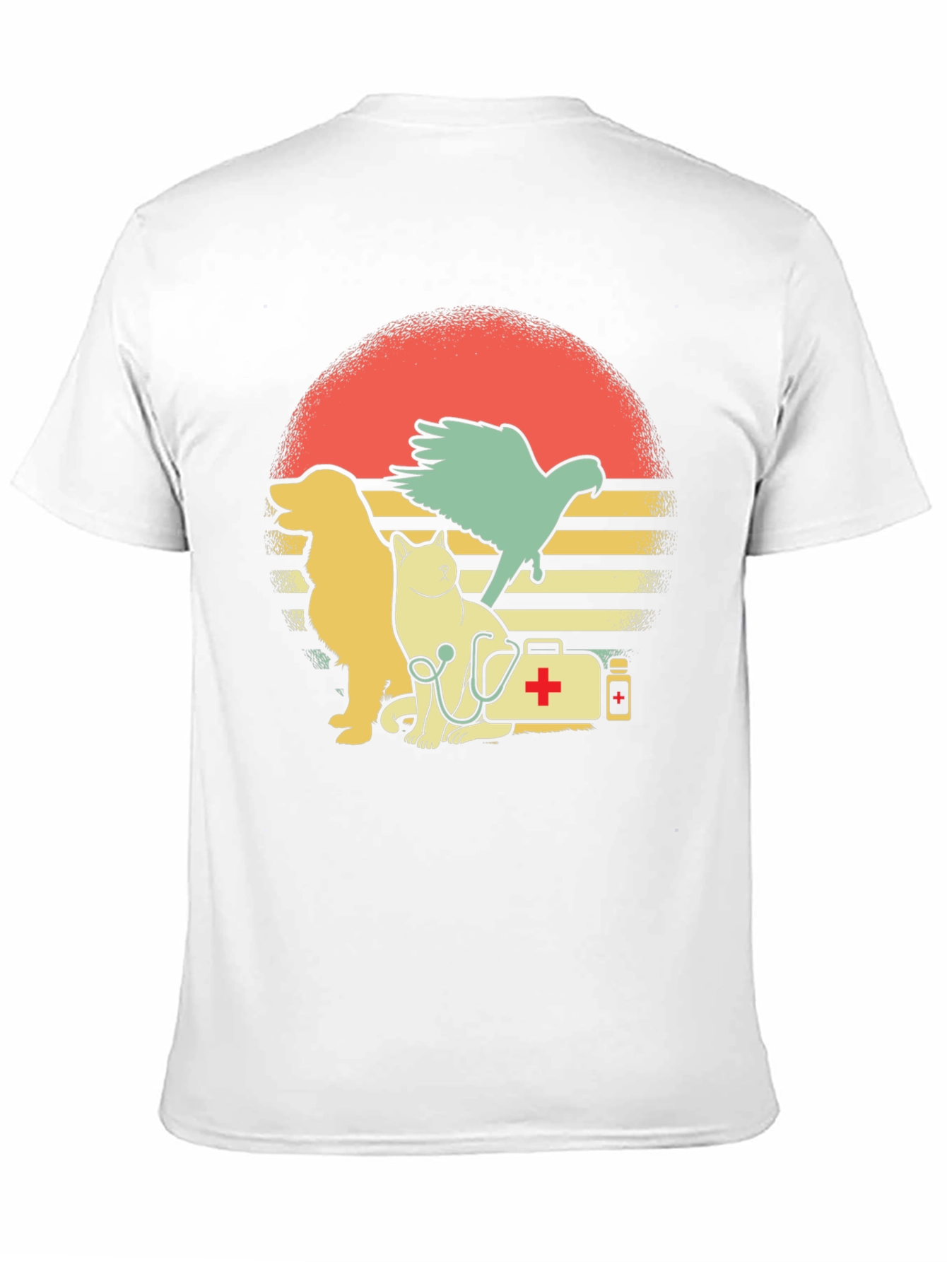Veterinarian Pet T-Shirt: Dog Cat and Bird Graphic Tee