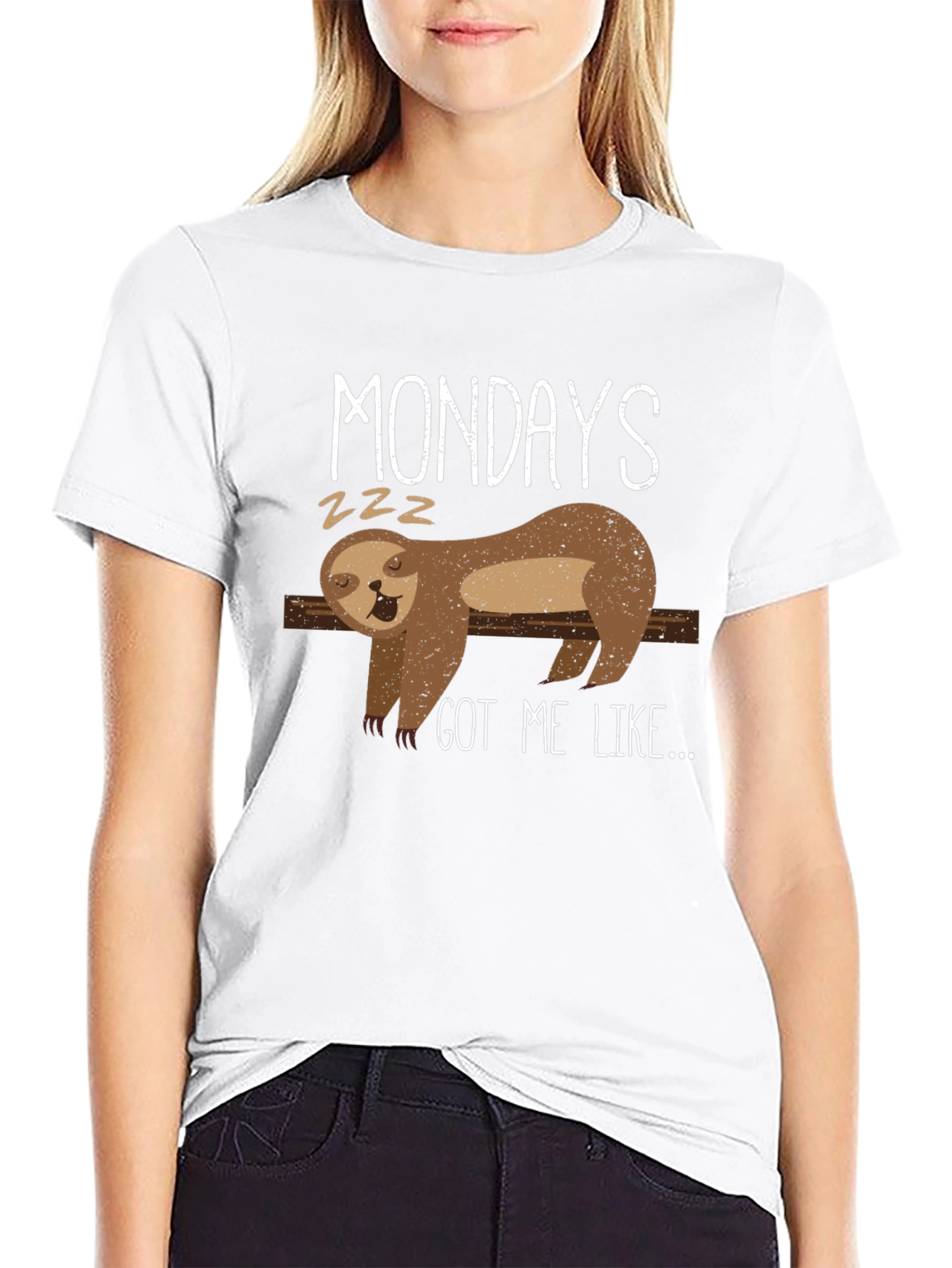 Monday Sloth Graphic Tee