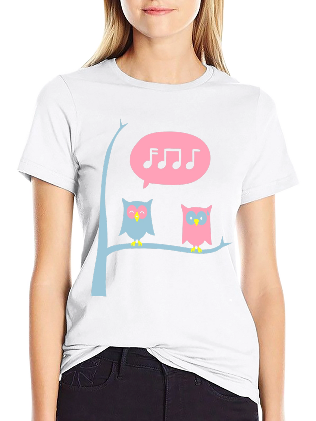 Singing Owl T-Shirt - Cute Graphic Tee