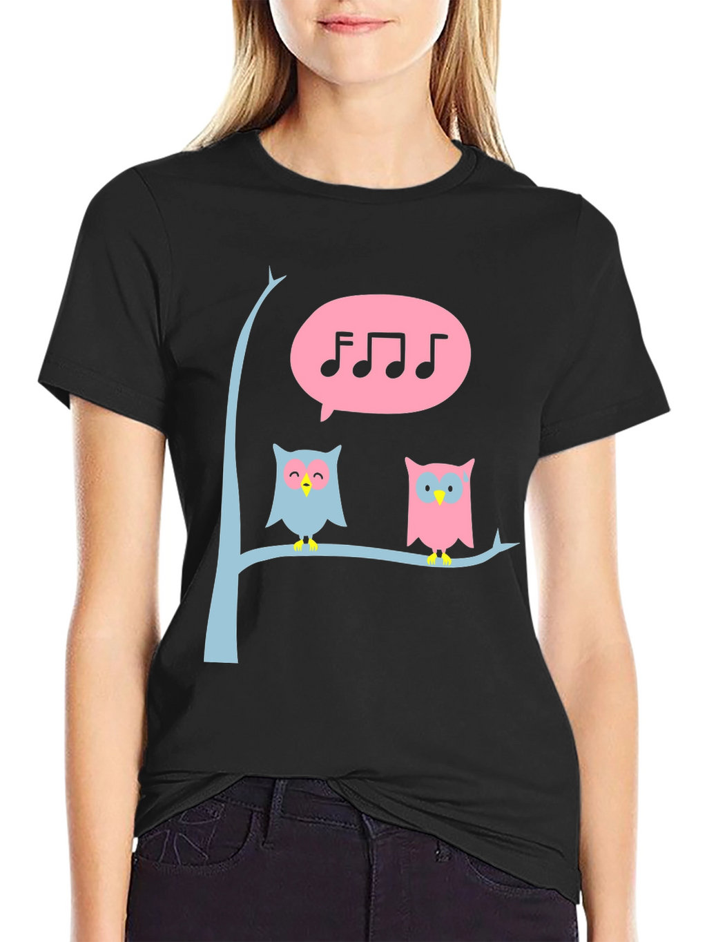 Singing Owl T-Shirt - Cute Graphic Tee