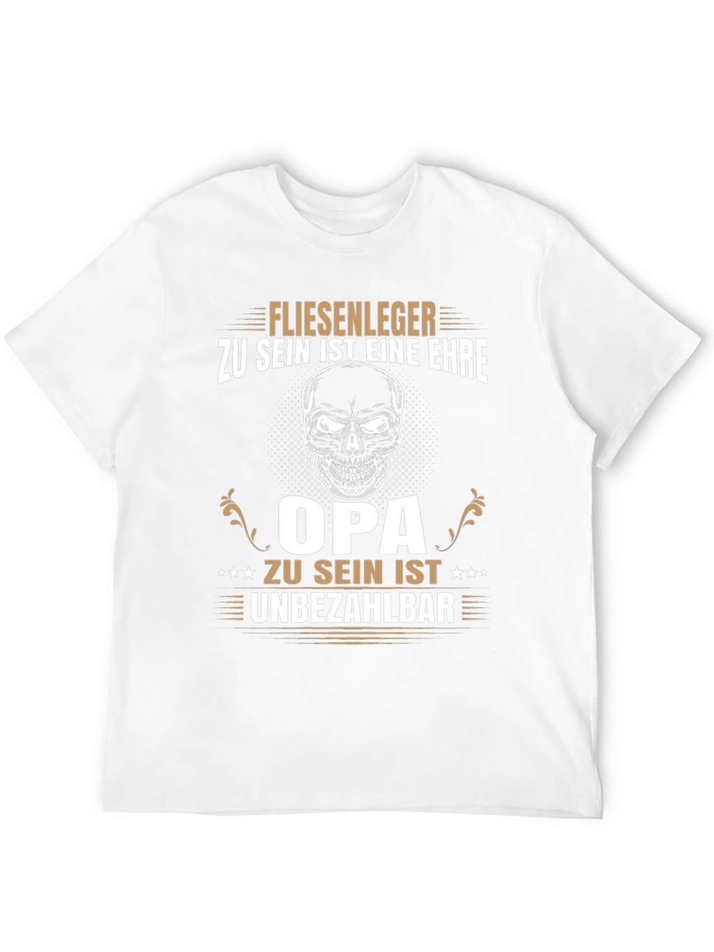 Tile Layer Grandpa Black T-Shirt
