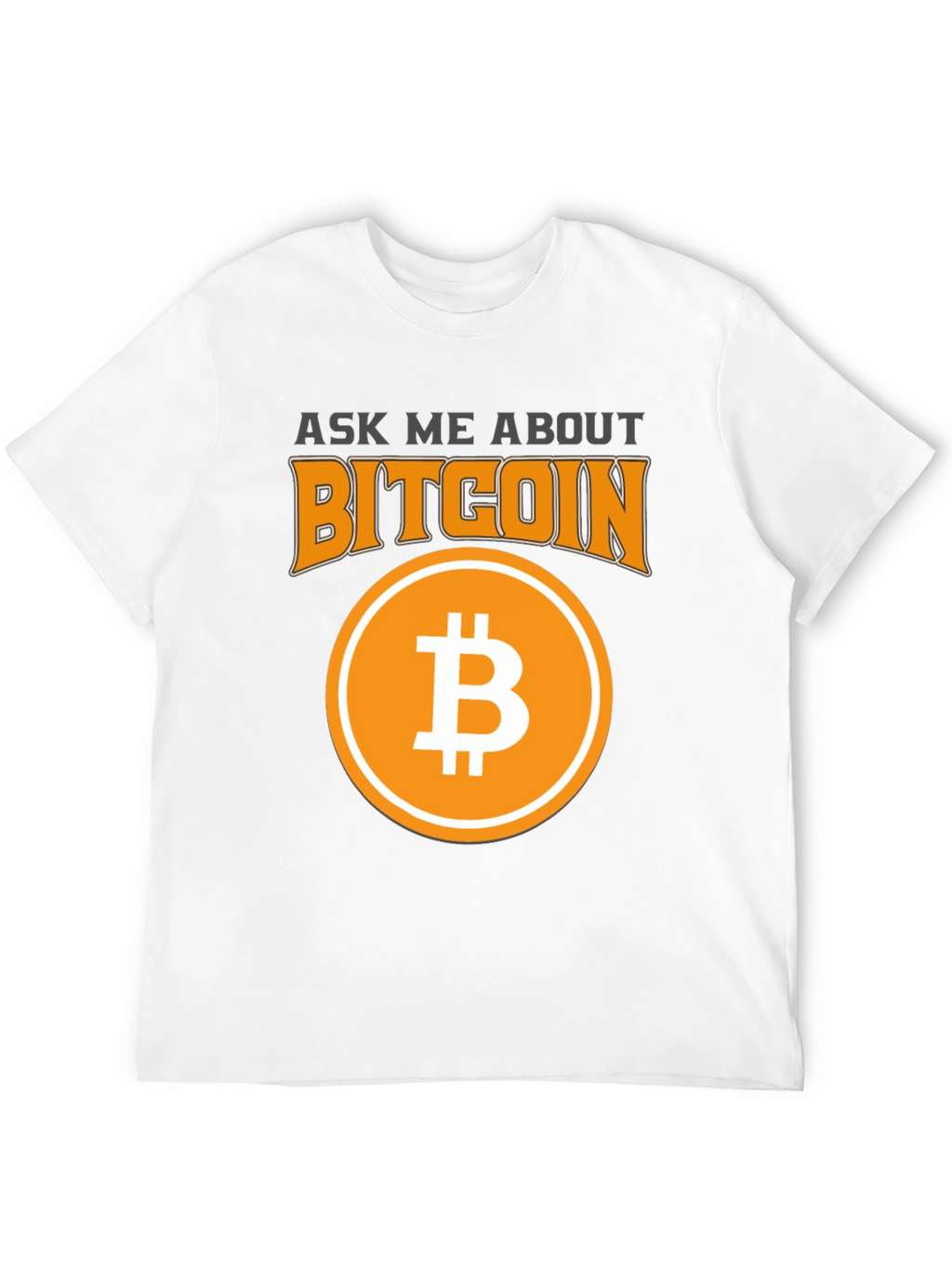 Ask Me About Bitcoin Black Graphic Tee