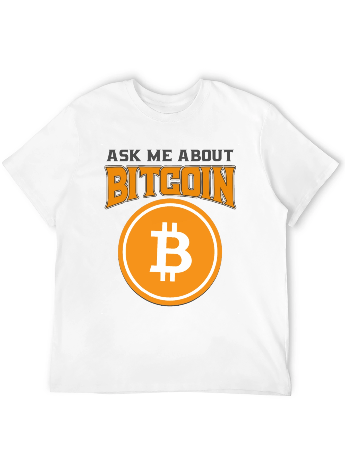 Ask Me About Bitcoin Black Graphic Tee