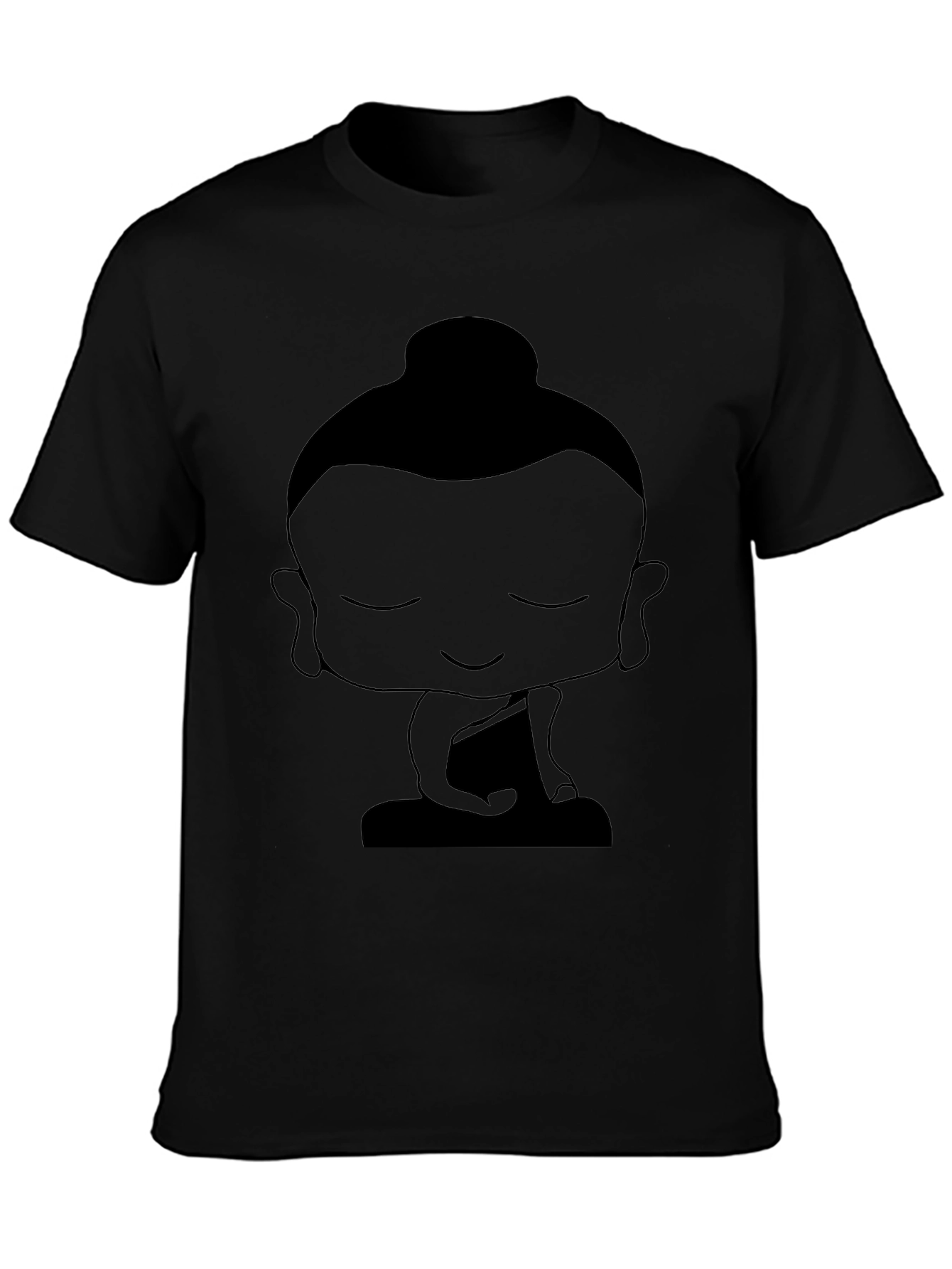 Buddha Graphic Black T-Shirt - Relaxed Fit