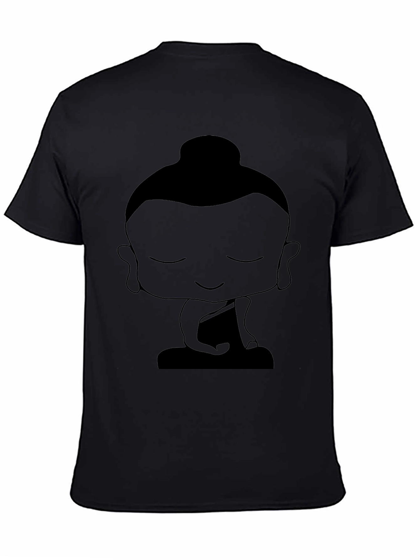 Buddha Graphic Black T-Shirt - Relaxed Fit