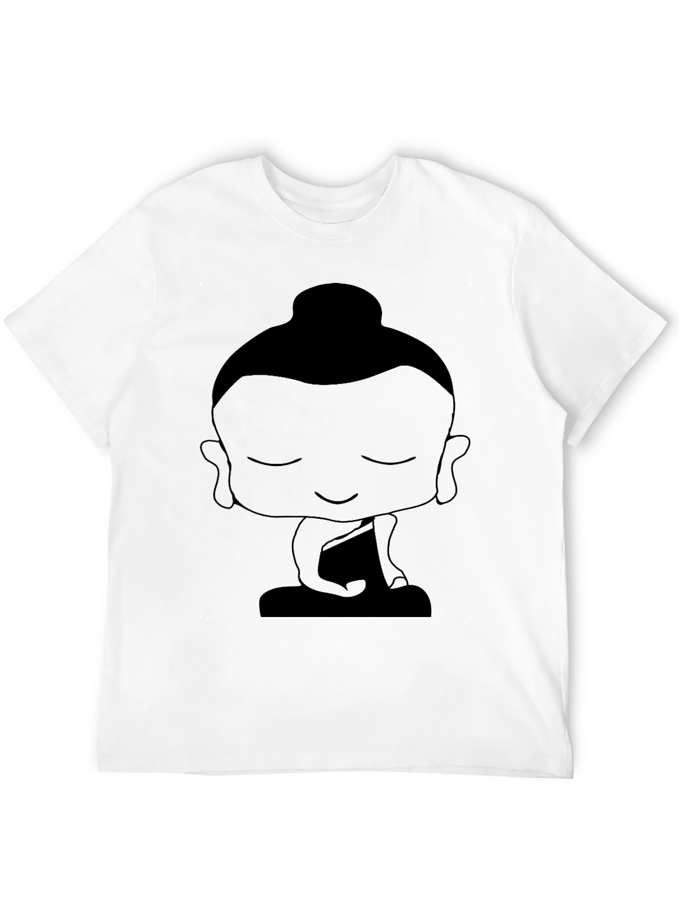 Buddha Graphic Black T-Shirt - Relaxed Fit